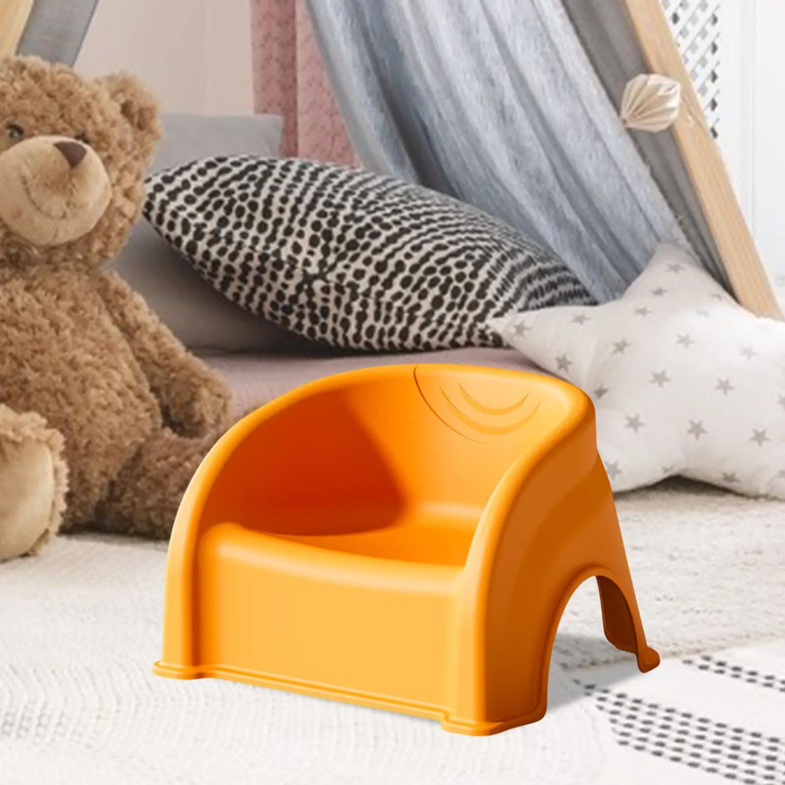 Kids Stool Kids Chair Footrest Stable Sturdy Multifunctional Non Slip Bathroom Stool for Nursery Living Room Bedside Playroom