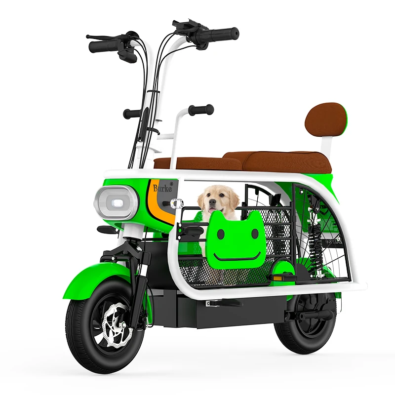 parent-child electric scooter bicycle small parent-child with baby can bring pet walking dog mini battery car