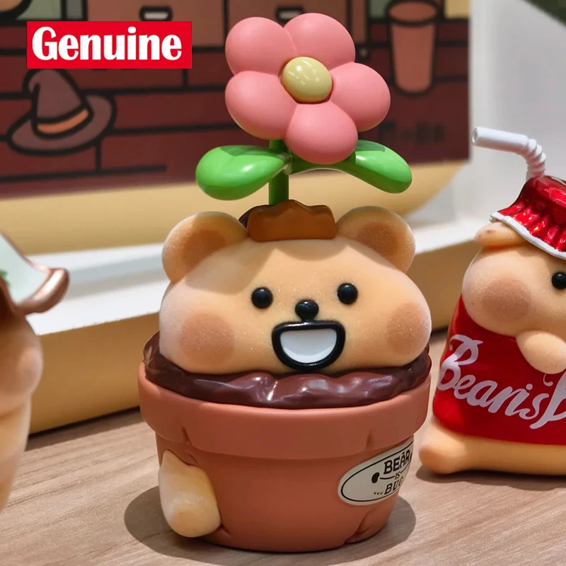 

Подлинная слепая коробка с изображением медведя, выщипанная кошка, модная игровая кукла ручной работы, милые аксессуары, детский подарок на день рождения, Рождество