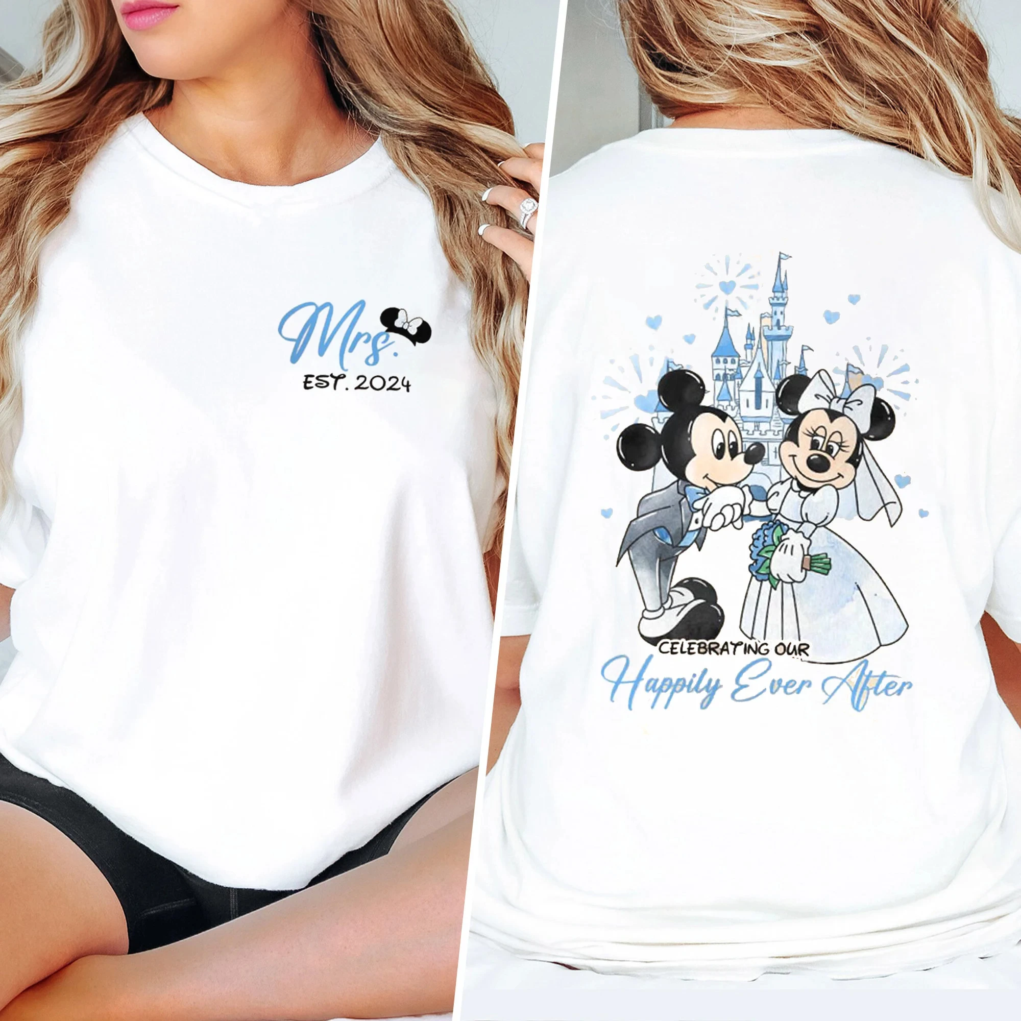 

Женская летняя свободная футболка из чистого хлопка больших размеров с короткими рукавами, подходящая для женской повседневной одежды с принтом Микки Диснея