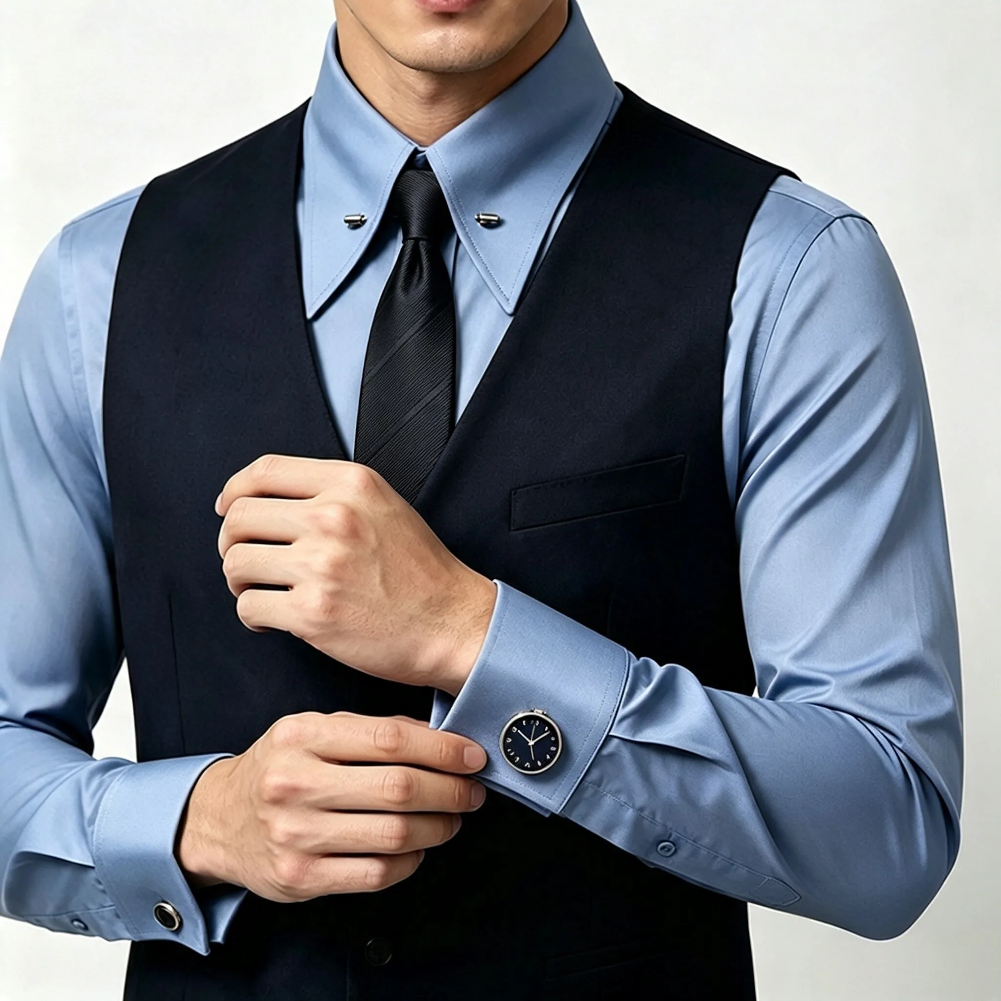 Dress Shirt French Cuff - Men Formal Dress Shirt,Empire Collar Classic