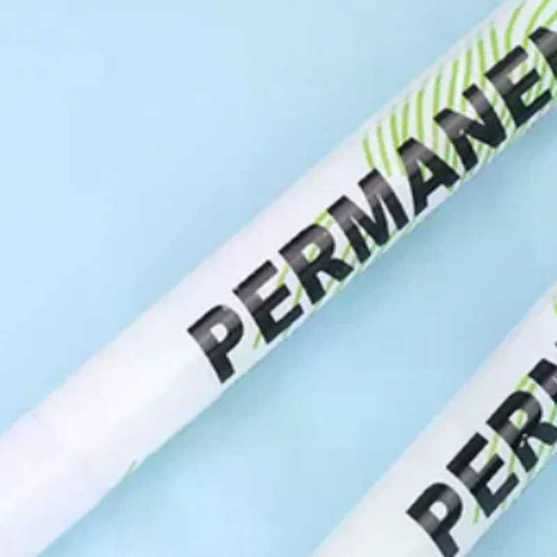 

2Pcs 1.0mm White Permanent Marker Pens Deep Hole Marker For Wood Rock Plastic Leather Glass Stone Metal Art Marker