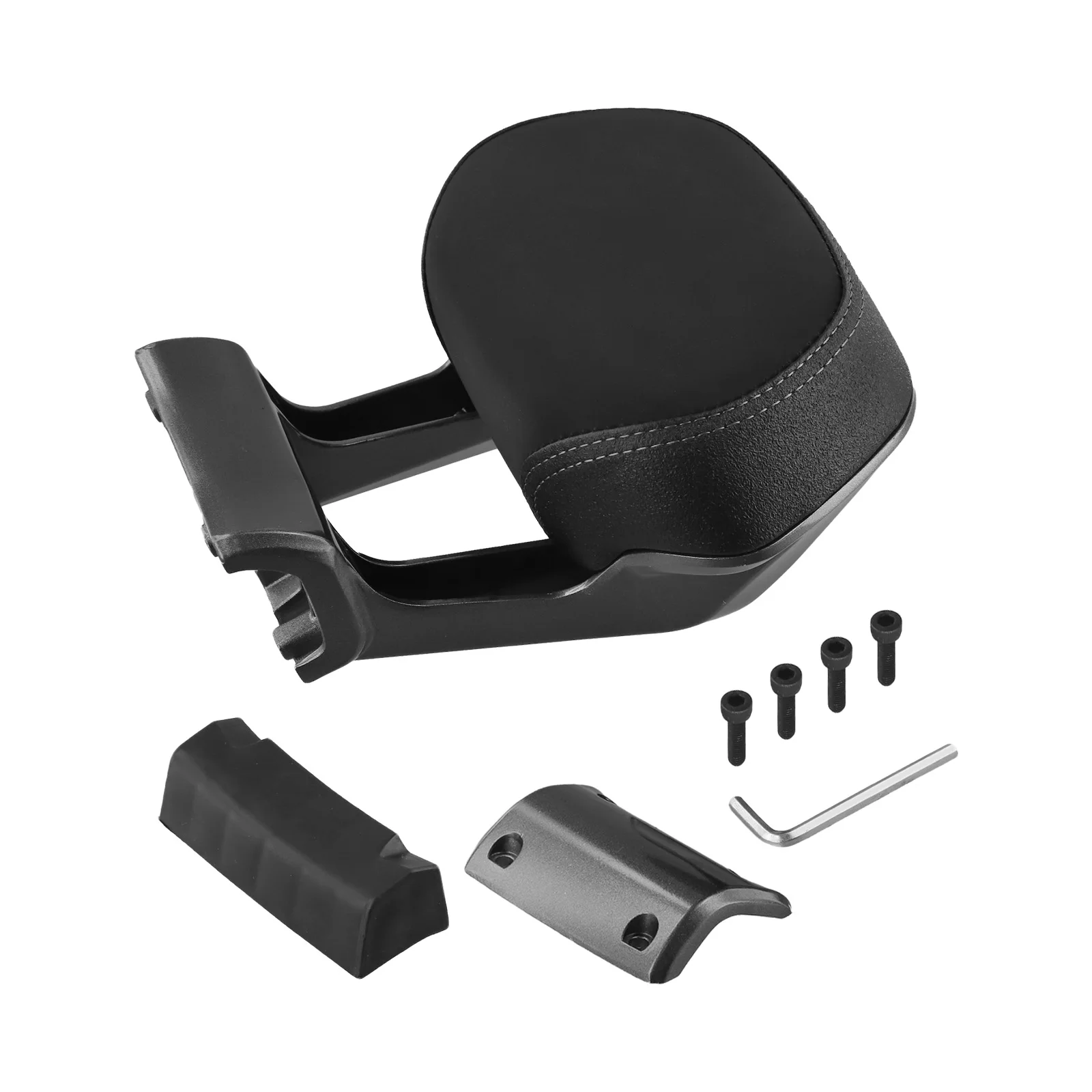 Compatible Rear Backrest Aluminum Alloy Back Rest Supports Balanced Riding Ti Alloy Aluminum Construction Easy Installation