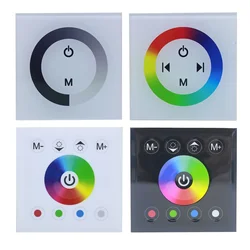 Einfarbig/rgb/rgbw wand montierte touch panel controller DC12V-24V glasscheibe dimmer schalter controller für led rgb streifen lampe