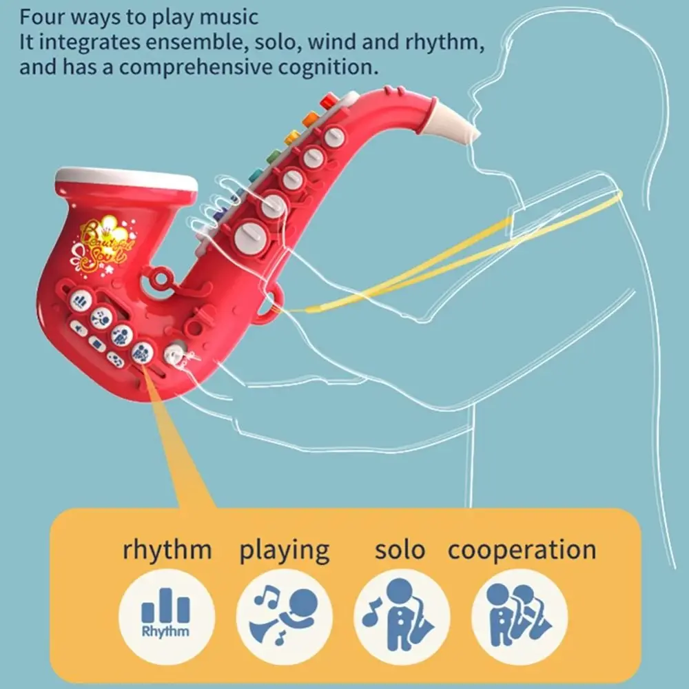 Simulación de desarrollo inteligente, clarinete, instrumentos de juguete, saxofón, instrumento para niños, juguete Musical, simulación de clarinete