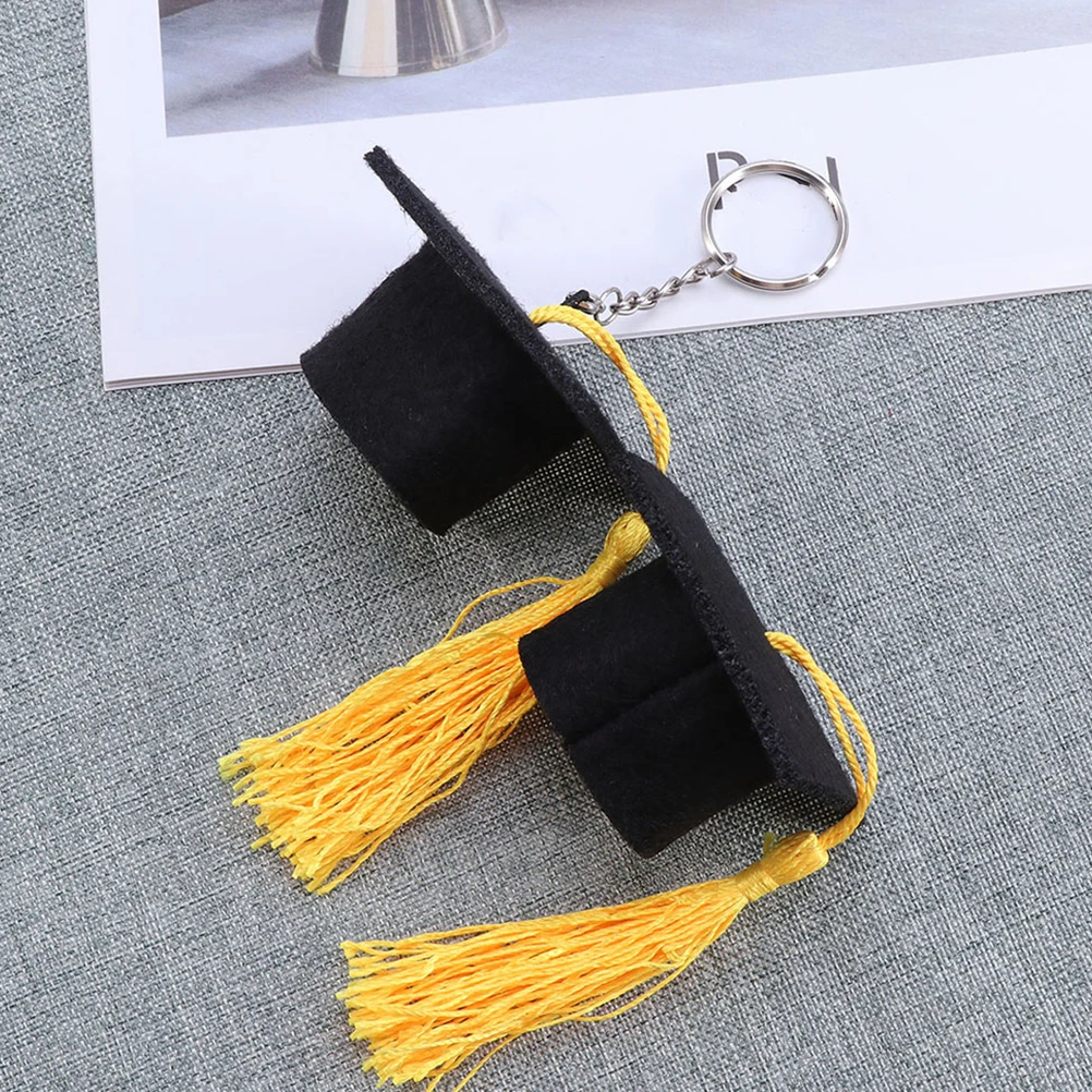 

12 Pcs Doctor Hat Decoration Grad Caps Decorate Graduation Party Non-woven Fabric Bottle Mother Bouquets Topper