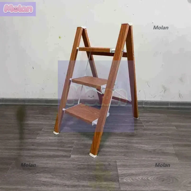 

Wholesale Solid wood household ladder Folding ladder Dual-purpose staircase Multifunctional folding household herringbone ladder