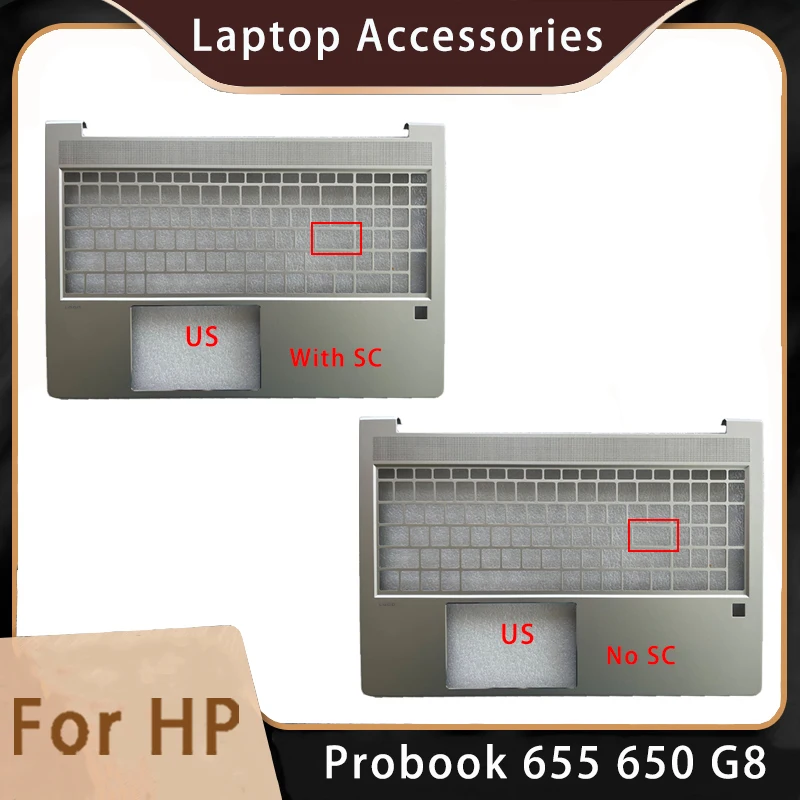 New For HP Probook 655 650 G8;Replacemen Laptop Accessories US Palmrest Silver