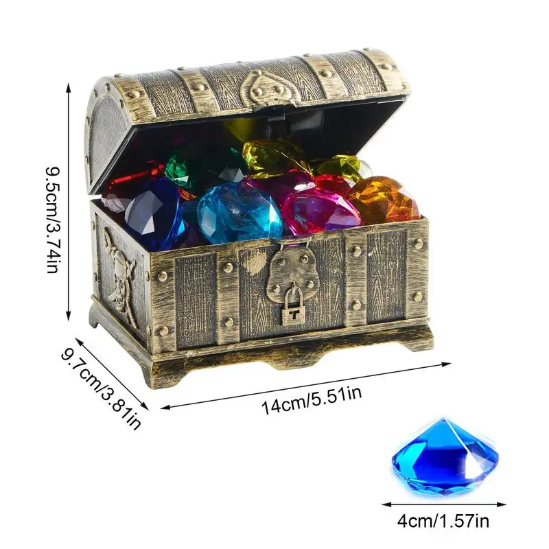 Pool Sinking Toys Pool Sink Toys Water Dive Game Swimming Treasure Box Play Set For Ages 3-12 Girls Boys Beginners Camping