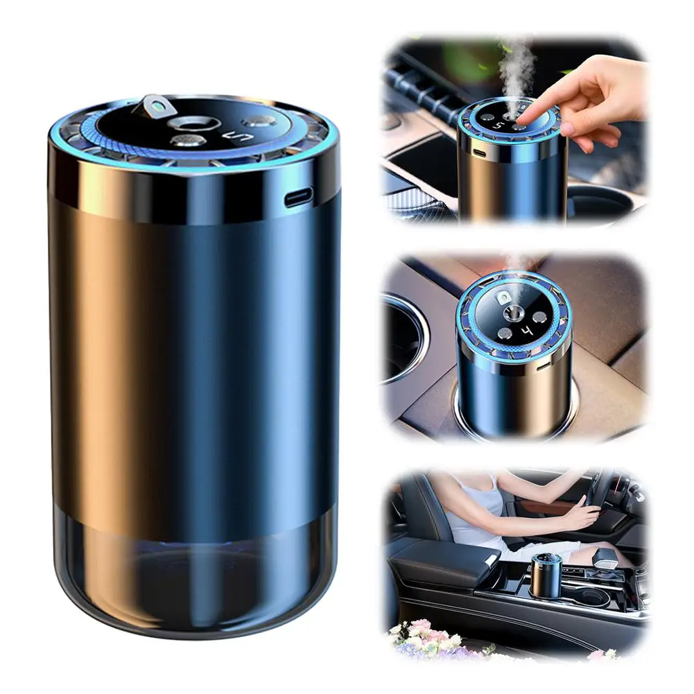 NEW High-end Electric Auto Air Diffuser Aroma Car Air Diffuser Advanced Light Sense Perfume Fresh Ambient Humidifier Clip V K4J8