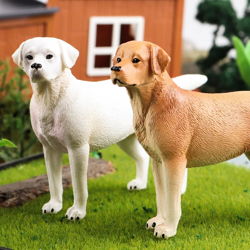 Réaliste animal de compagnie Retriever Bull Terrier Collie Saint Bernard chien famille animaux modèle figurines jouets à collectionner pour enfants enfant cadeau