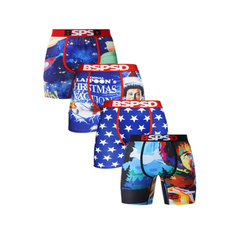 4 قطعة ملابس داخلية للرجال مثير الملاكمين تنفس مريحة رجل السروال حجم كبير الرجال سراويل ينغيرييس سراويل داخلية للرجال رجالي جذوع #6