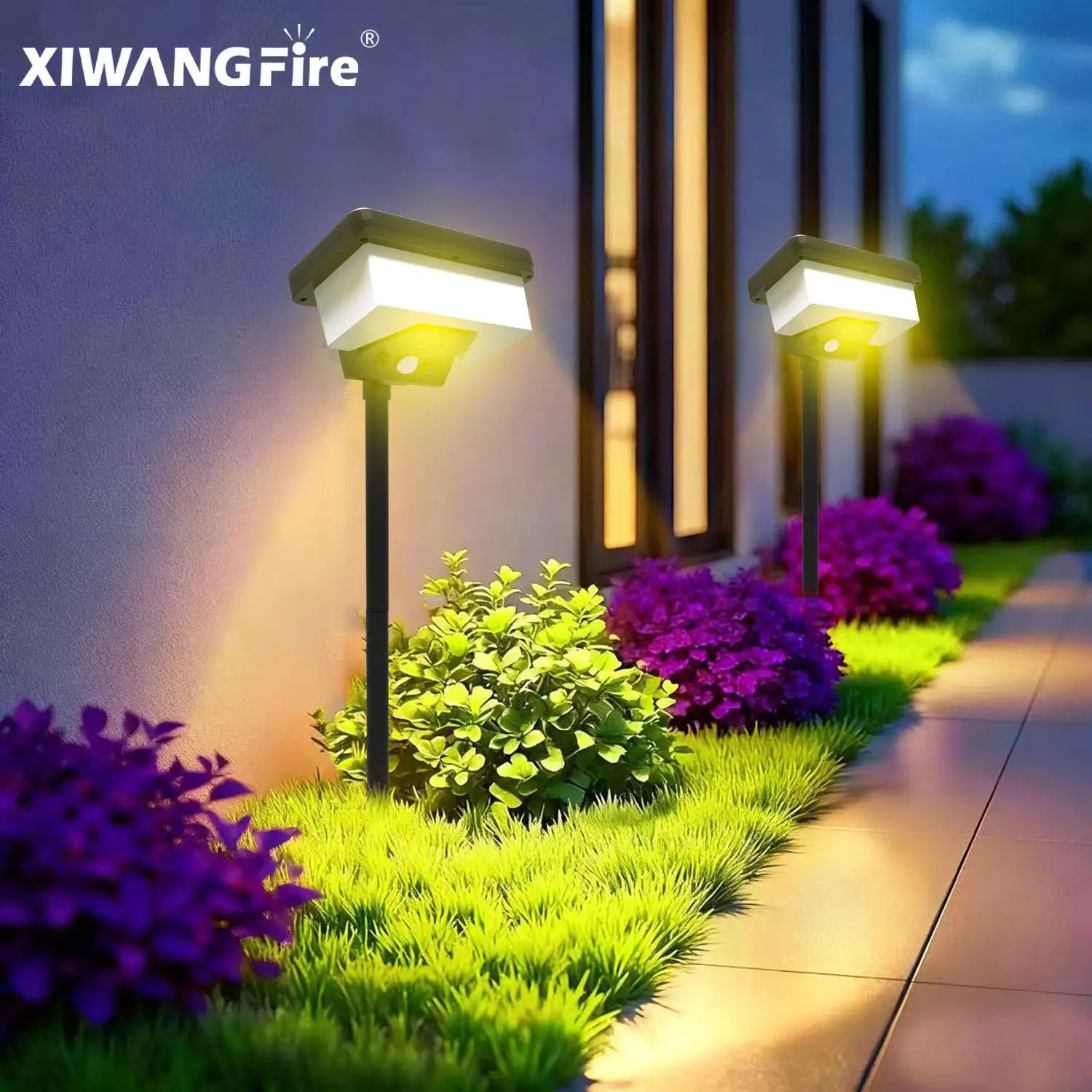 

Outdoor LED Solar Lawn Lamps With 4 Lighting Modes Portable Waterproof Rechargeable Clip Sensor Light Patio Home Wall Lamp