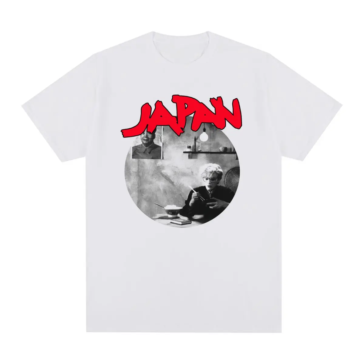 Japan Band David Sylvian Tin Drum Vintage T-shirt Cotton Men T shirt New Tee Tshirt Womens Tops