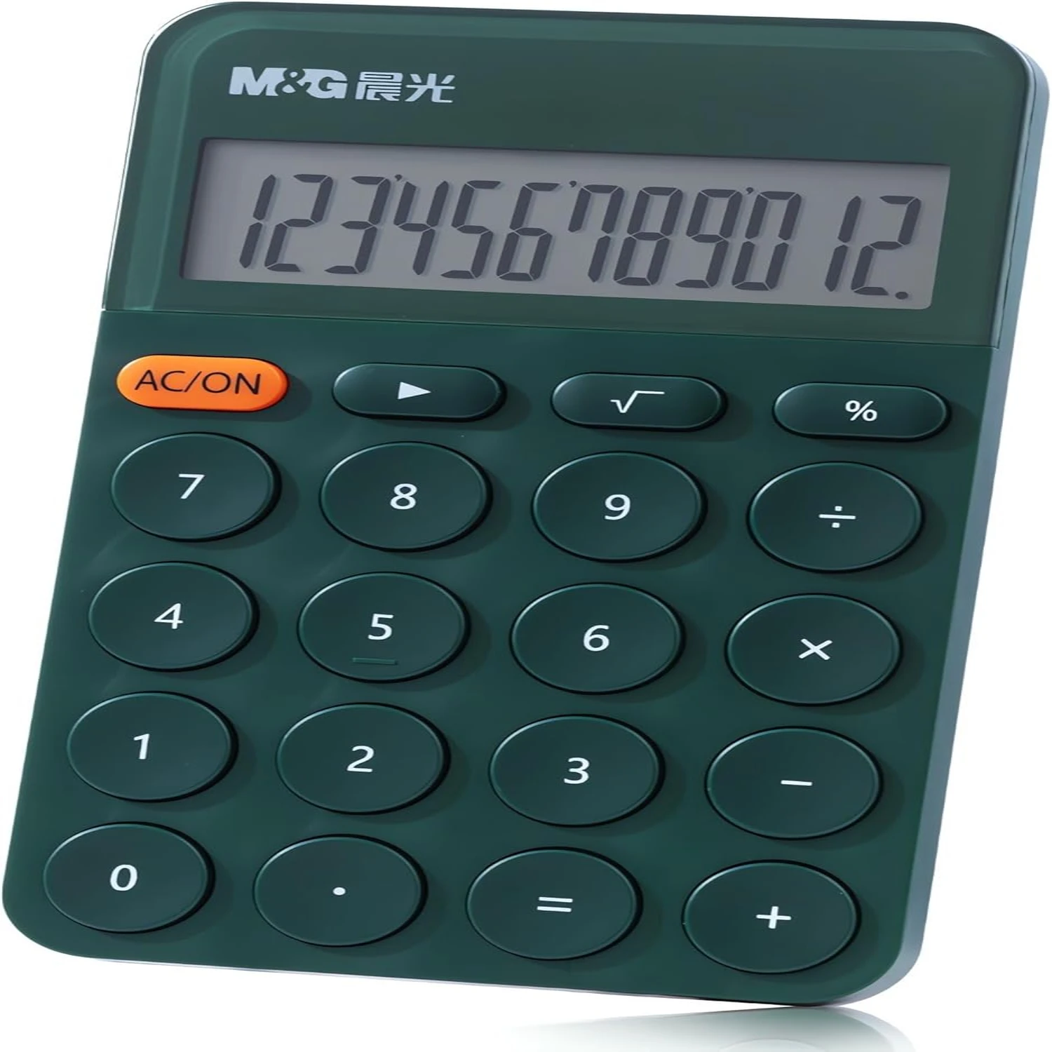 M&G Desk Calculator 12 Digit Calculator with Large LCD Display and Buttons, Automatic Sleep, Portable Cute Calculator for School