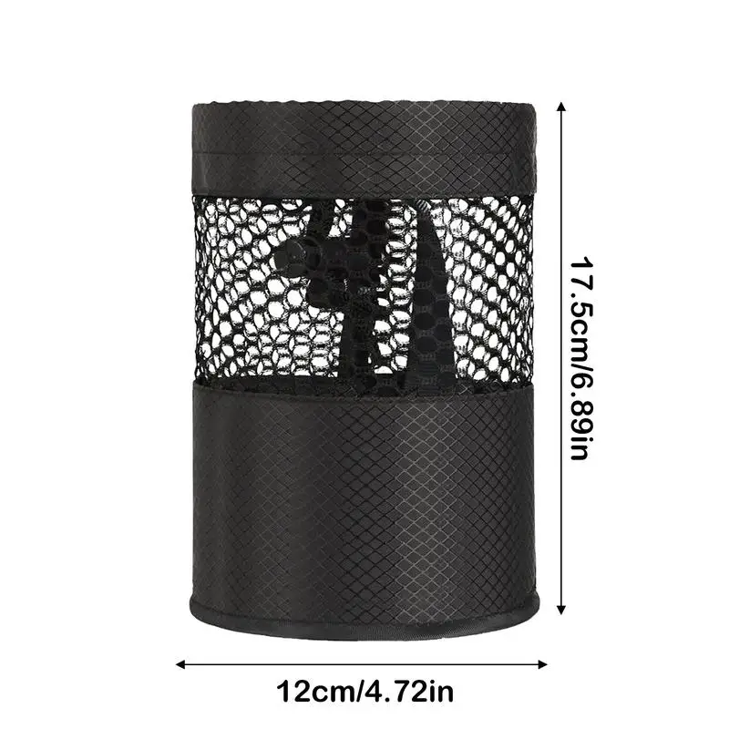 Golf Ball Pouch Nylon Golf Ball Carrier Bag Black Net Bag Portable Storage Bag for Driving Range Training Ground Golf Course