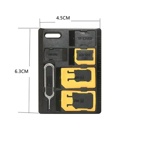 SIM 카드 트레이 꺼내기 핀, SIM 카드 홀더, 마이크로 SD 및 나노 카드 홀더가 포함된 SIM 어댑터 키트 S용 카드 보관 도구 세트 기능
