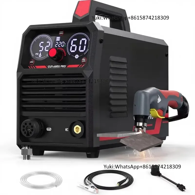 YEESTECH Plasma Cutter 60Amp Non-High Frequency Non-Touch Pilot Arc Digital Display DC Inverter 110/220V Dual Voltage