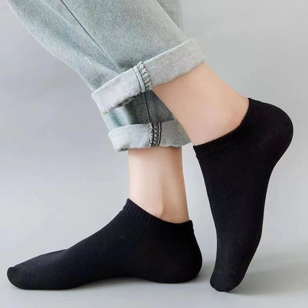 5 paare/los Mode glückliche Männer Boots socken Sommer Herbst rutsch feste Silikon unsichtbare Baumwoll socken männliche Söckchen Hausschuhe Meia