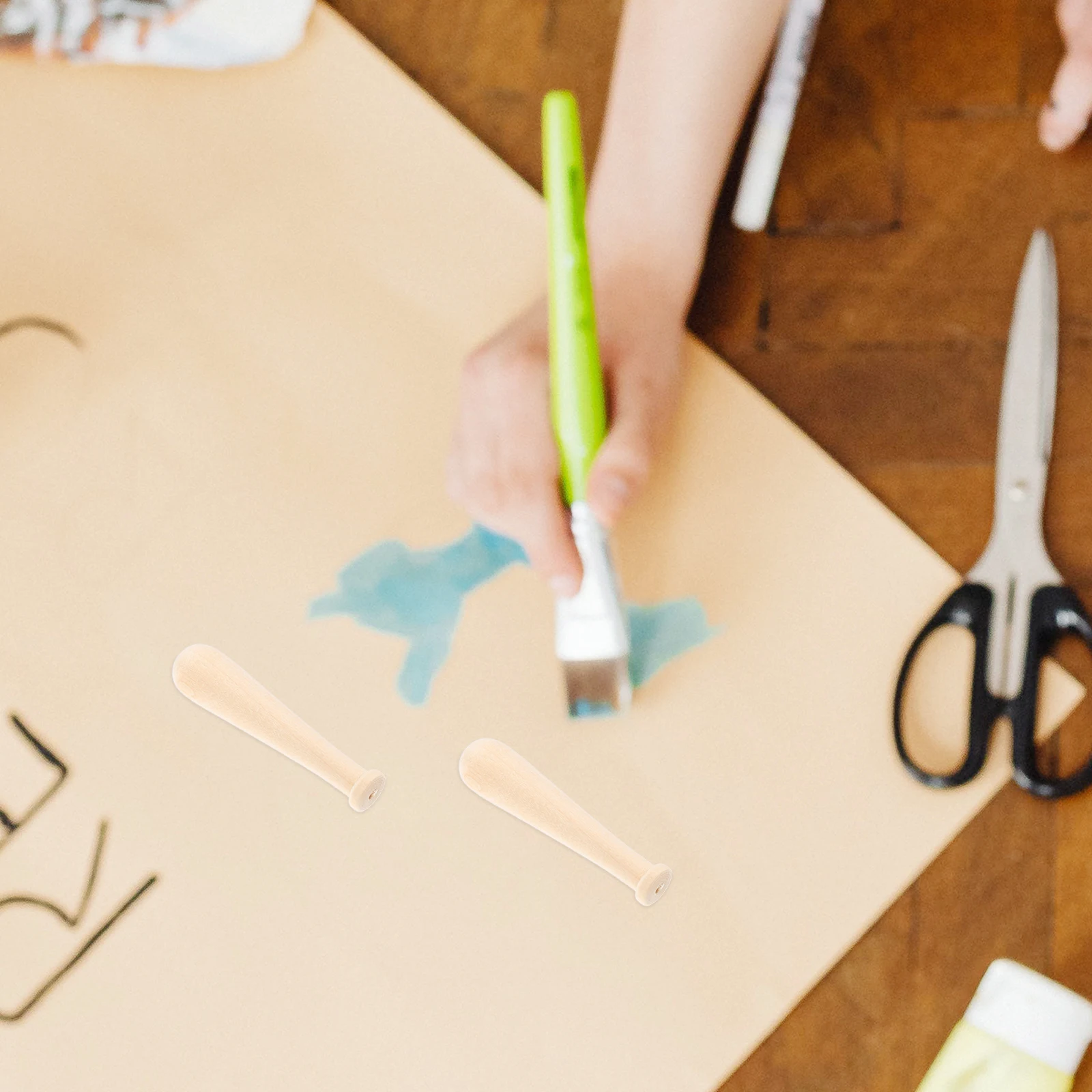 10 個ミニ野球クラフトプロジェクト木製落書きモデル小さなスティックおもちゃボール DIY 装飾軽量コンパクト