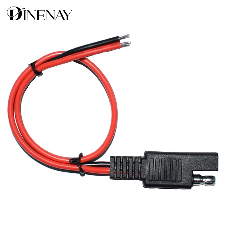 SAE Power Automotive Extension Cable 18AWG 30CM 2 Pin with SAE Connector Cable