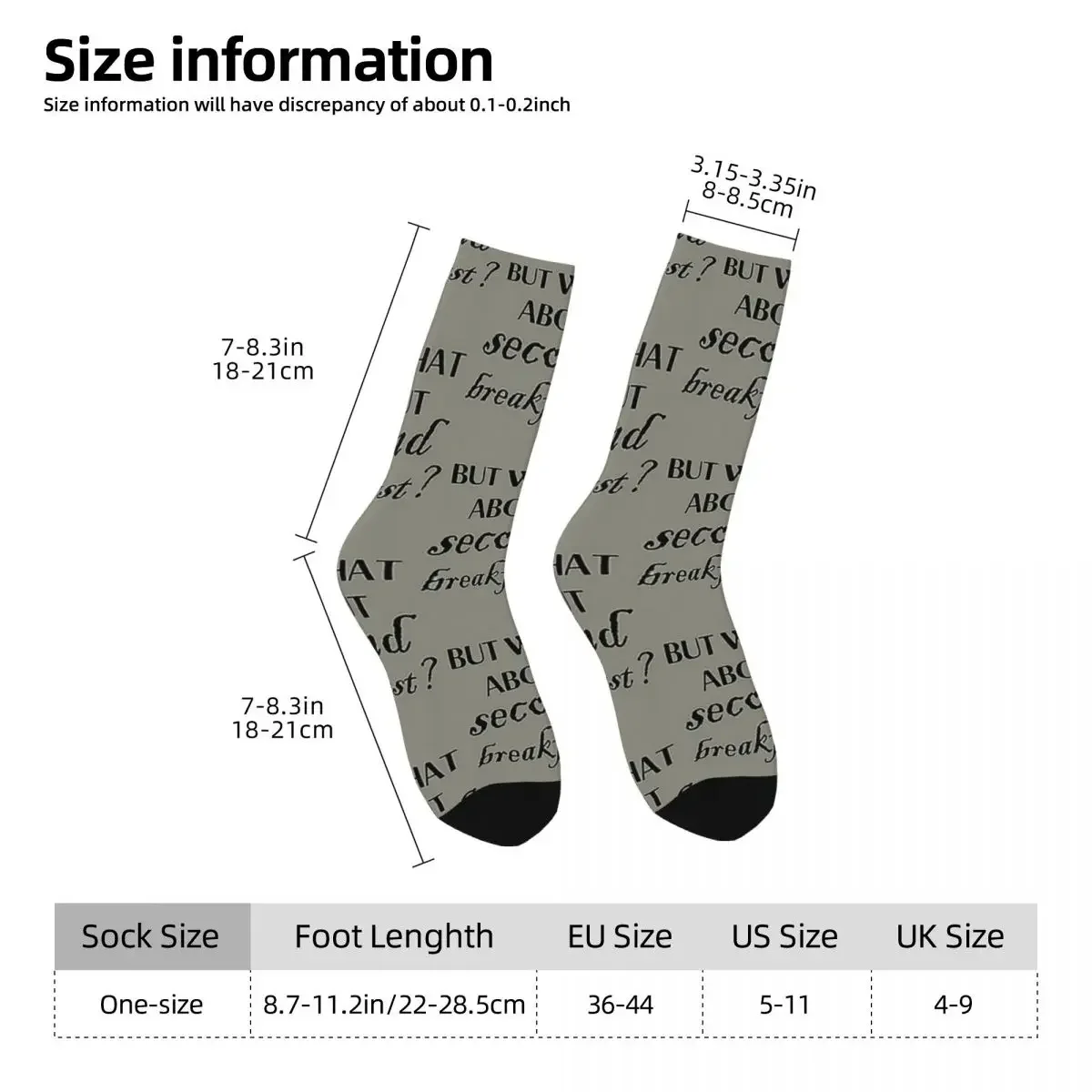 But What About Second Breakfast Socks Harajuku High Quality Stockings All Season Long Socks Accessories for Unisex Gifts