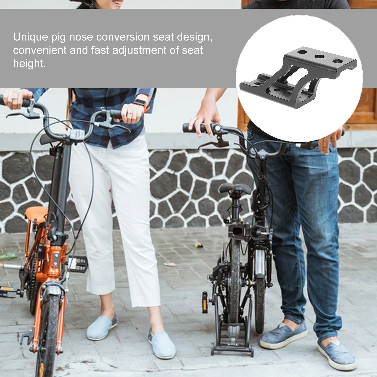 

Складное сиденье для велосипеда, адаптер для сиденья с приподнятым носом, передняя сумка, удлинительный кронштейн для переноски велосипеда, гравийный велосипед