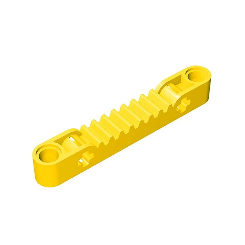 Gobricks GDS-1007 Tecnico, Cremagliera 1 x 7 con Asse e Fori per Perno compatibile lego 87761 pezzi fai da te per bambini