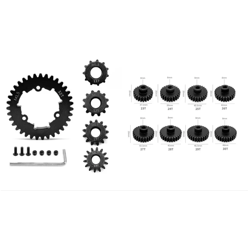 RC Car 35T Spur Gear 11T 13T 20T 30T Pinion Gears 1.5 Mod Steel for Traxxas 1/5 X-MAXX XMAXX 6S 8S 1/6 XRT Upgrade Parts