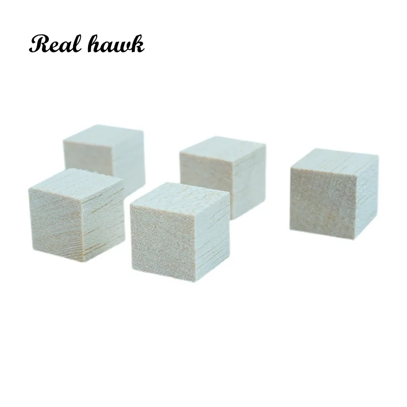 10-50mm Cube Square Balsa Wood Stick Wooden Dowel Rod Block for Kids Model Making Ornaments DIY