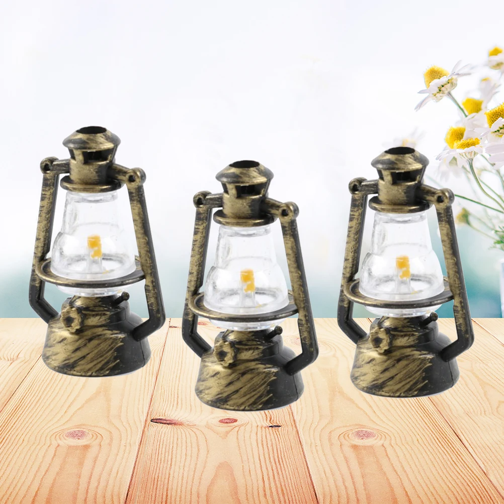 

6pcs Retro Lamp Prop Portable Light Decoration Light Desktop Ornament for Home Bedroom