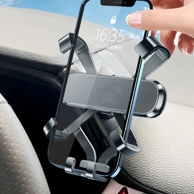 Car Phone Holder For Toyota Sienna 2021 2022 Car Styling Bracket GPS Stand Rotatable Support Mobile Accessories