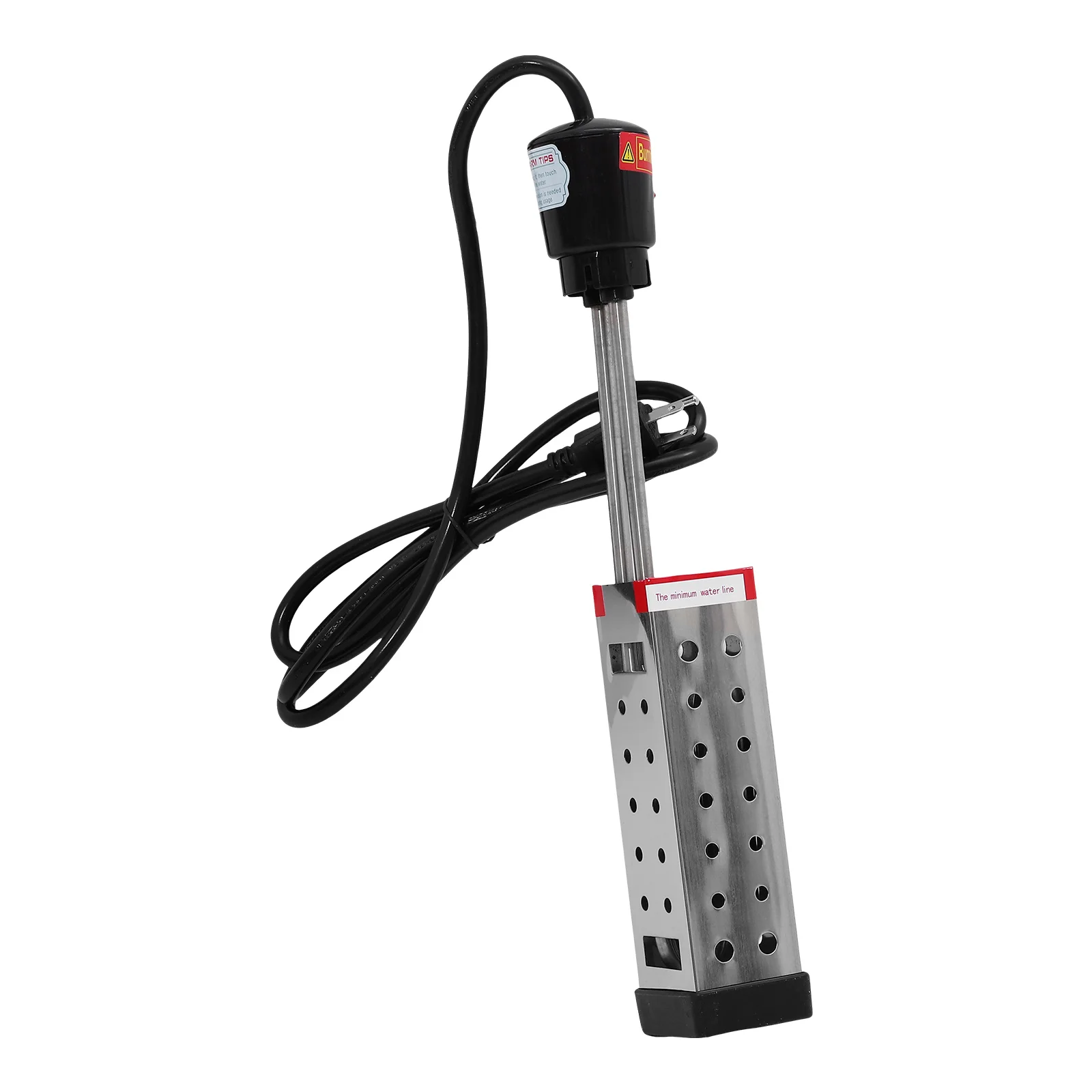 

1500W Pool Heater Silver Metal Plug Heating Tube Constant Temperature Fast Heating Travel Supplies Swimming Pool Accessories