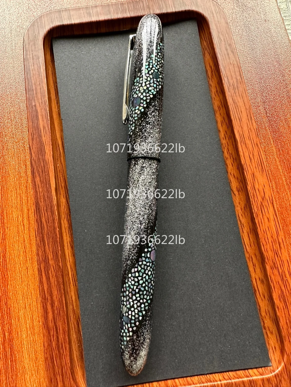 Imagem -02 - Escultura em Laca Dourada e Prata Caneta-tinteiro Madrepérola Tambor para Platinum 3776 Pilot 912 Sailor 14k 21k Pilot 74.743