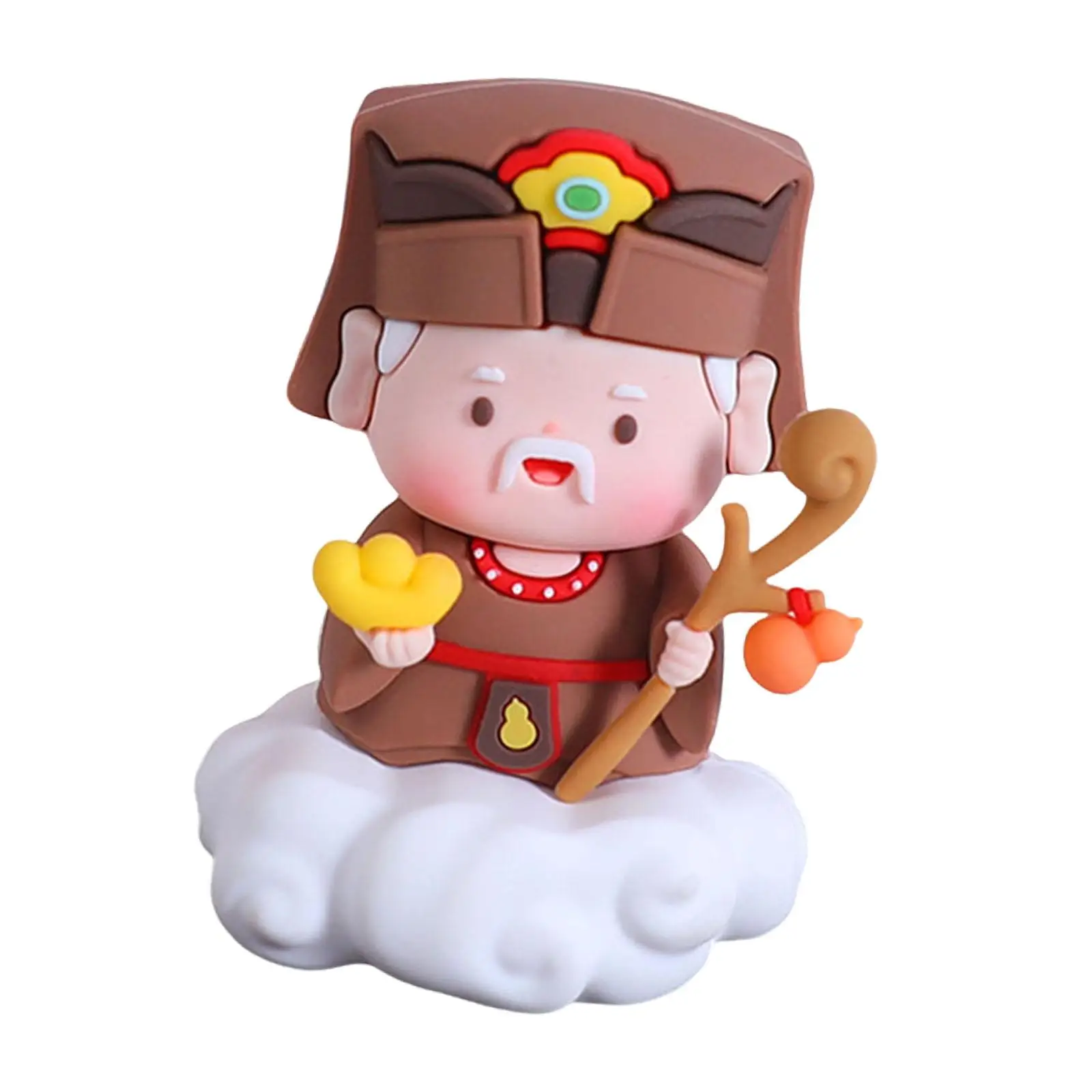 God Figurine Fengshui Sculpture Resin Mini Cartoon Decorative Sculpture Tabletop