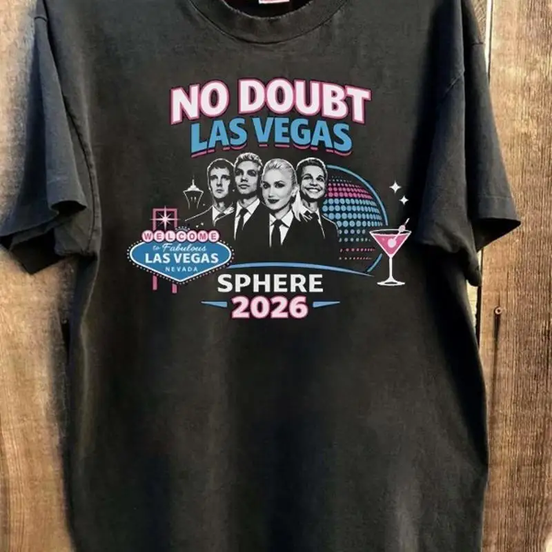 No Doubt Las Vegas Tour 2026 short sleeve black color retro T-Shirt VK11659