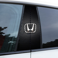 Car Middle Column Creative Sticker For Honda Civic FIT CRV Accord Jazz HRV CRZ Scratch Protection Decorative Paster Car Supplies