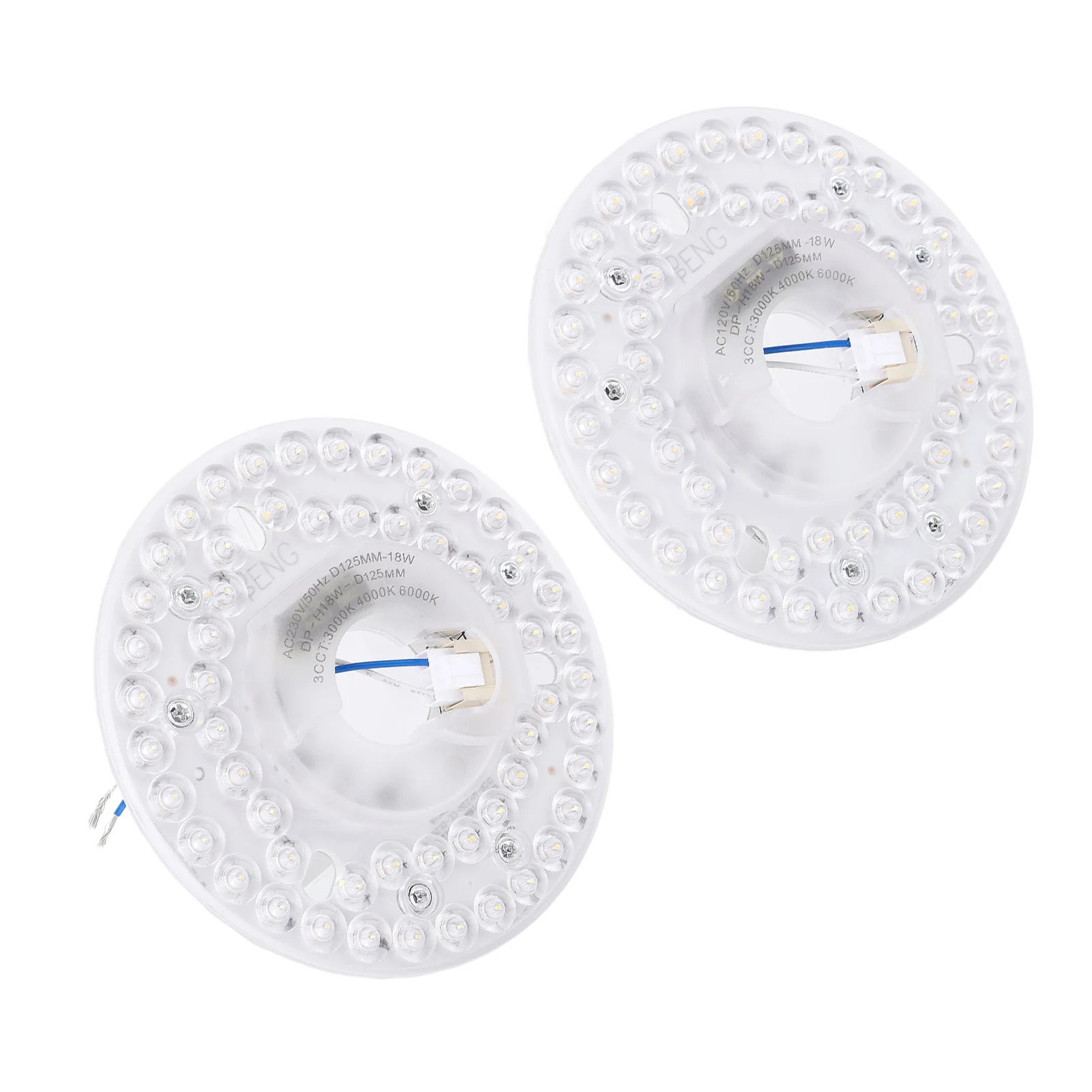 Ceiling Fan Light Replacement Panel Memory Function 3CCT 3000K 4000K 6000K Ceiling Fan LED Light 18W Energy Saving for Home