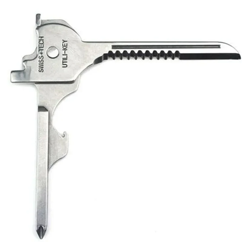 Multi Function Folding Tool Keychain Opener Screwdriver EDC 6 in 1 Utility Outdoor Survival Rescue Pocket Plier KeyRing