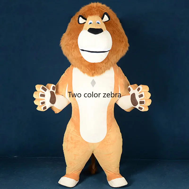 

2.6m Plush Lion Inflatable Doll Performance Costume Mascot Set Use Party Anniversary Wedding