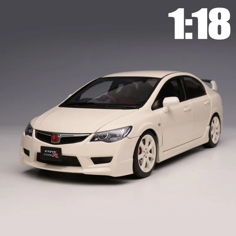 Motorhelix 1:18 MH Honda Civic Type R FD2 2007 Alloy car model Sports car static decoration Holiday gift collection