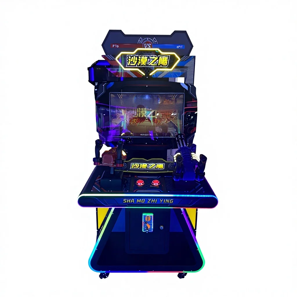 Desert Eagle Simulator Arcade 32Inch 2 Players Competitive Coin Operated Shooting FPS STG Game Machine Metal Plastic 1 Year