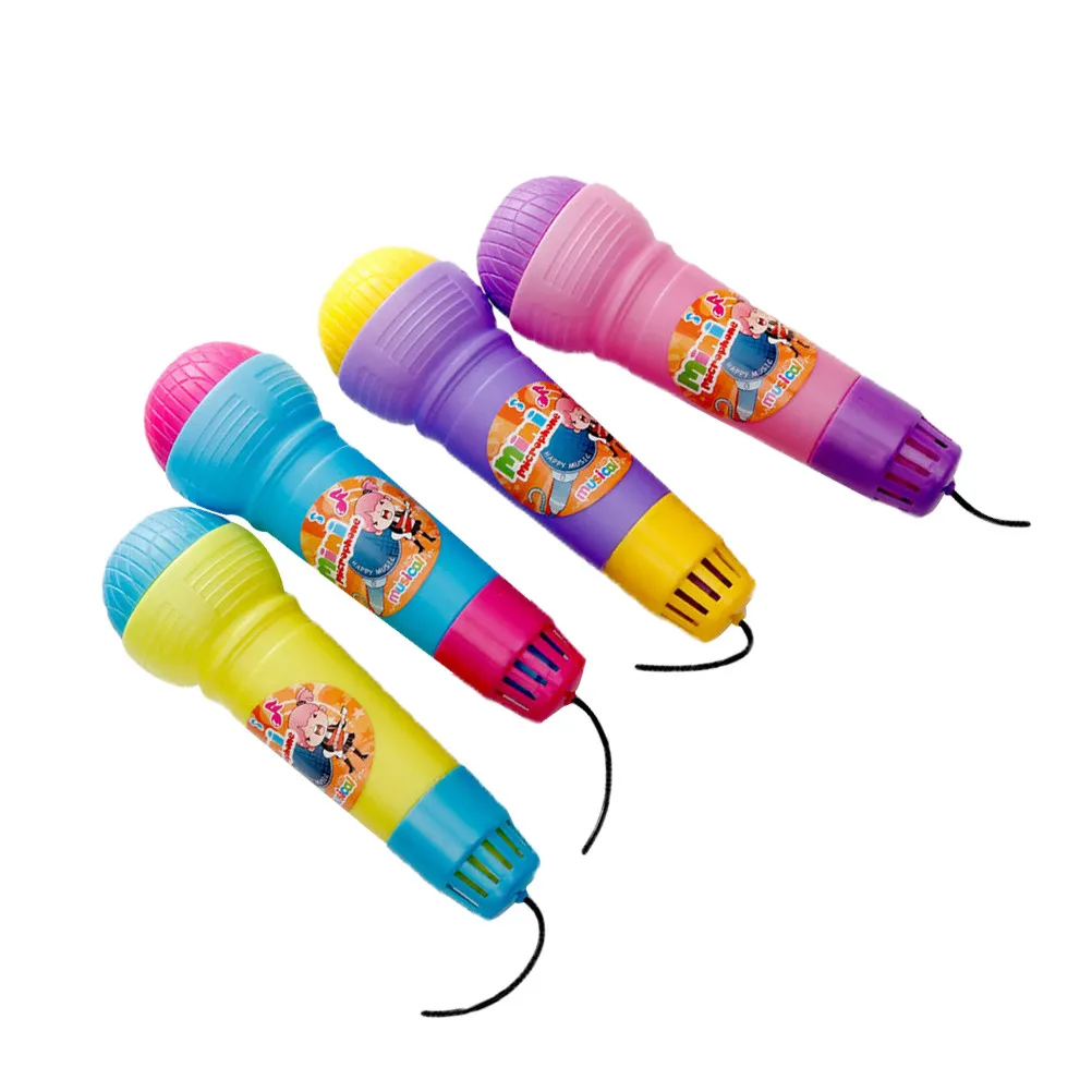 4 PCS Echo Mic Toy for Kids Children Play Microphone Fake Toddler Small Party Favor