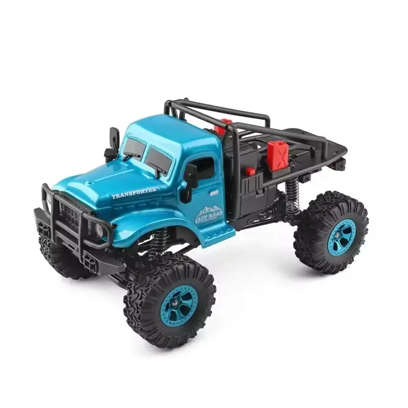 Wltoys 1/18 Mini RC Auto 184020 2.4G Met LED-verlichting 4WD Off-Road Elektrische Crawler Voertuig Afstandsbediening vrachtwagen Speelgoed voor Kinderen