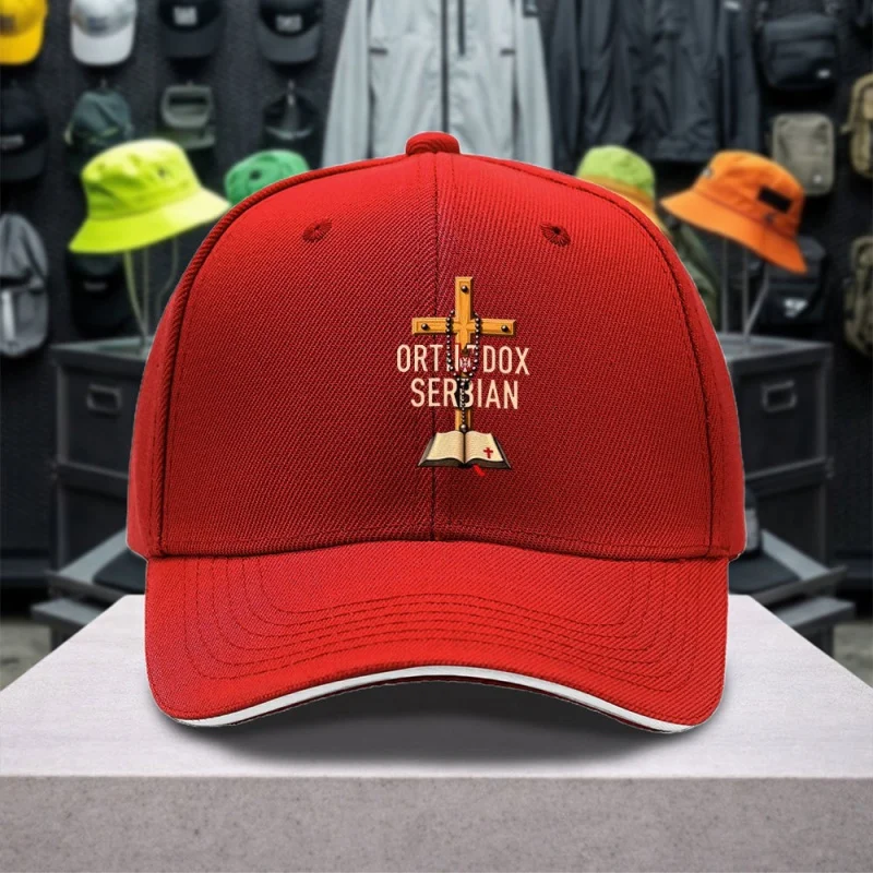 1pc Serbian Orthodox Sandwich Baseball Cap - Unisex - Simple, Lightweight, Adjustable Outdoor Snapback Hat - Ideal Gift for Spor