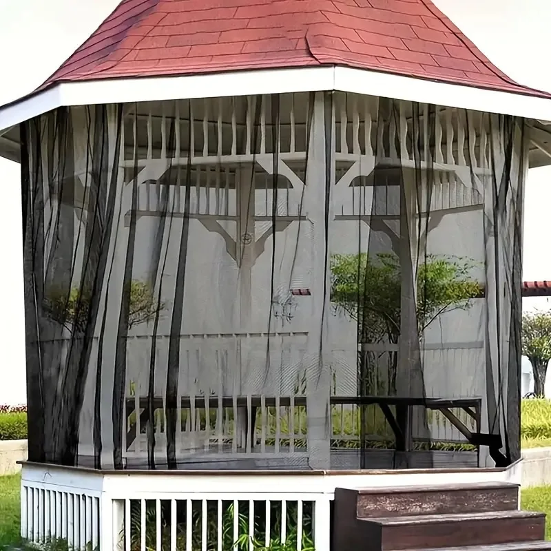 2.4 Meter Outdoor Gazebo Curtain Mesh Netting Mosquito Insect Screen Diy Pergola Canopy Garden Decoration Net