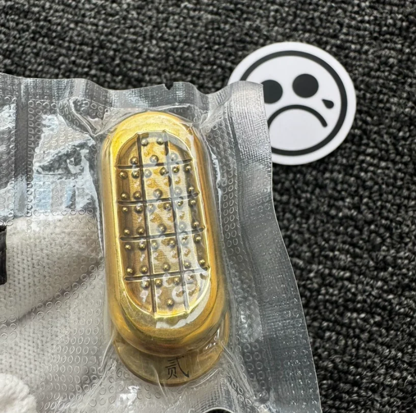EDC Dz topb brass Qin armor top coin gold armor fidget slider decompression toy