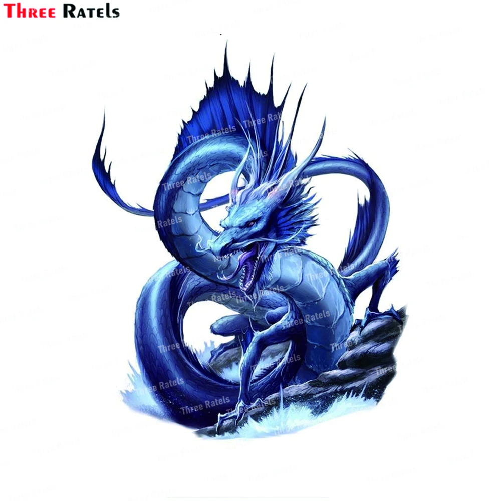 Three Ratels J972 Car Sticker Creative Twocolor Flying Dragon Vinyl Car Car Motorcycle Bumper Body Car Window Decoration Decals