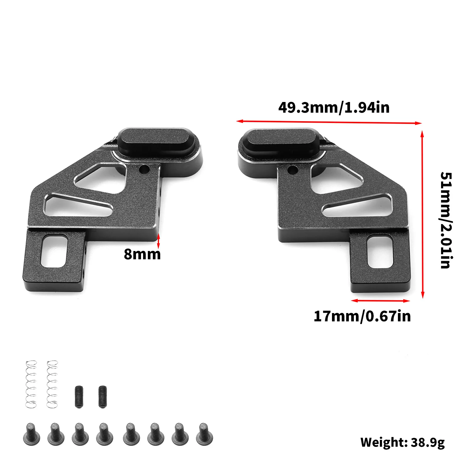Metal Rear Axle Suspension Bracket Mount for Tamiya CW01 Lunch Box Midnight 57409 58347 Monster Truck Upgrade Parts Accessories