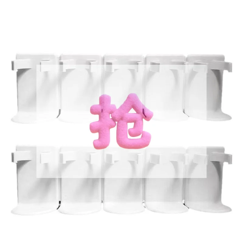 5/10/15 Grid Wall Mounted Cosmetic Storage Rack Plastic Punch Free Bathroom Shelf Cuttable Cosmetics Spice Organizer